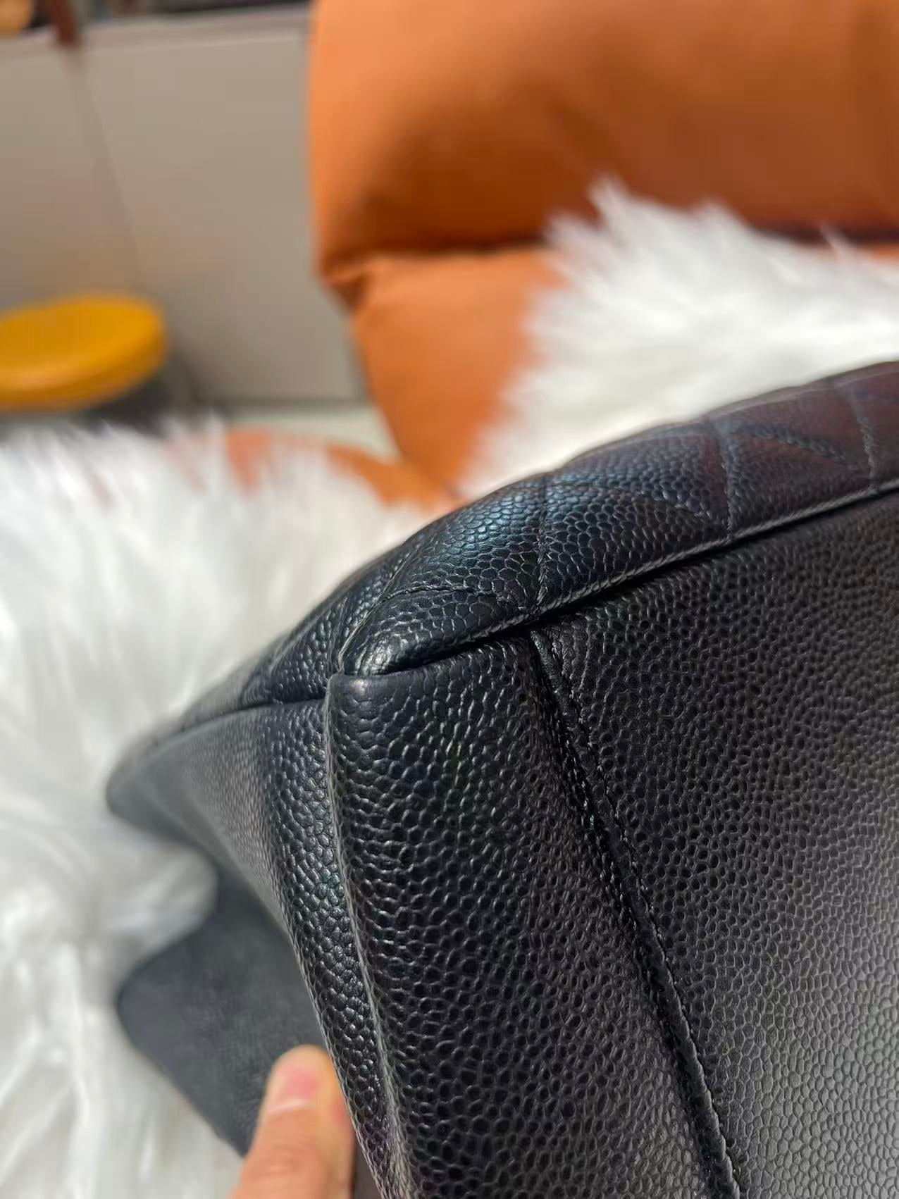 1/3 CHANEL Matrasse GST Chain Tote Bag Caviar Skin Black  Made