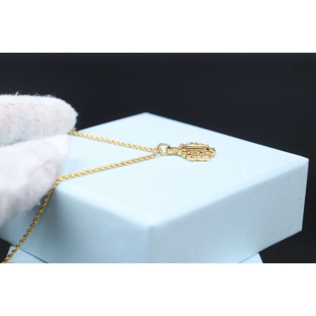 Very Good ( Rank A)  ｜ Dior Logo Emblem Necklace ｜Q25012304