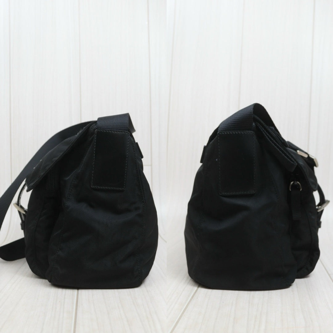 Include Entrupy Certificate of Authenticity｜Good ( Rank AB) ｜Prada  Nylon Black Shoulder Bag｜26092203