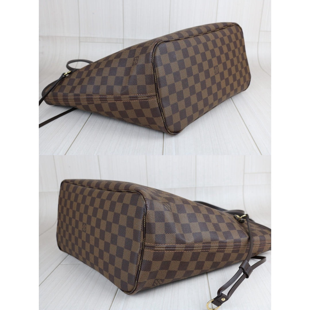 Include Entrupy Certificate of Authenticity｜Very Good ( Rank A)｜ Louis Vuitton Damier Ebene Neverful MM ShoulderBag With Pouch  IC Chips Model｜S26070901