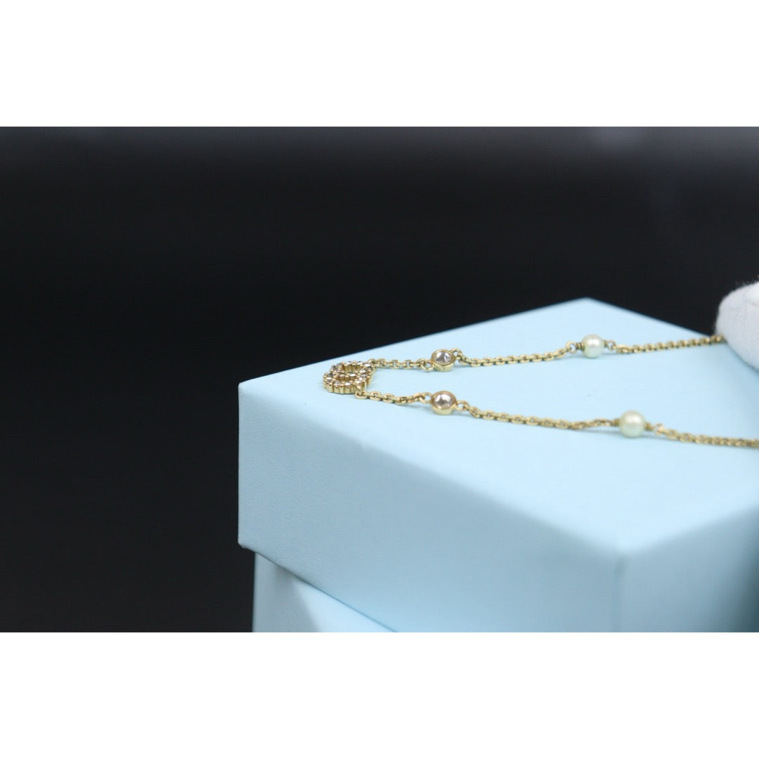 Good ( Rank AB) ｜ Dior CD  Rhinestone Necklace ｜V25121111