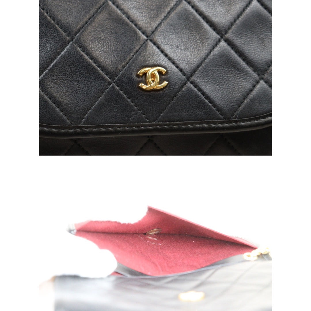 Rank AB｜ CHANEL Mini Coco Mark Matrasse Lambskin Chain Shoulder Bag ｜24060311