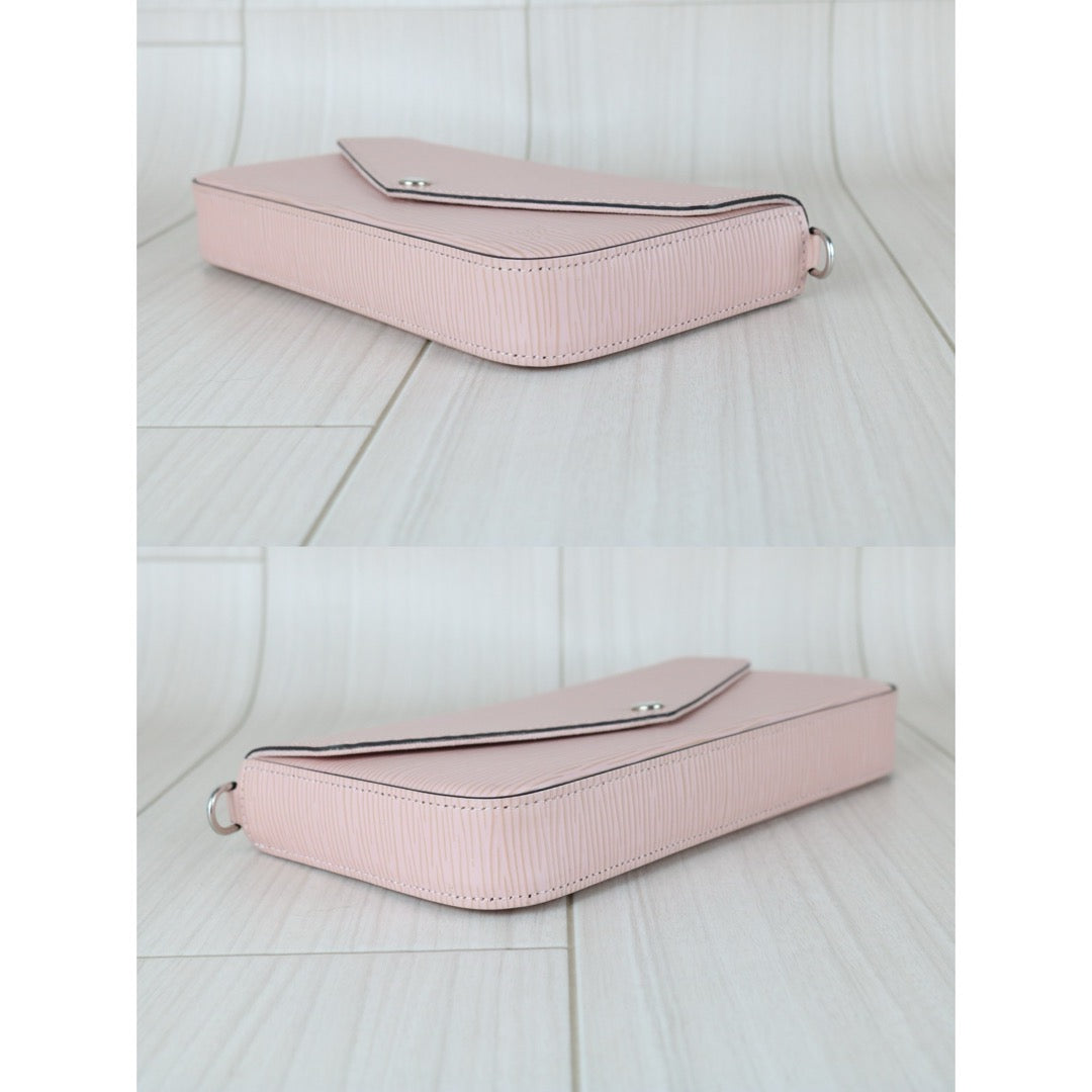 Good ( Rank AB)｜LV Epi Pochette Felicie Shoulder Bag Pink｜X25091411