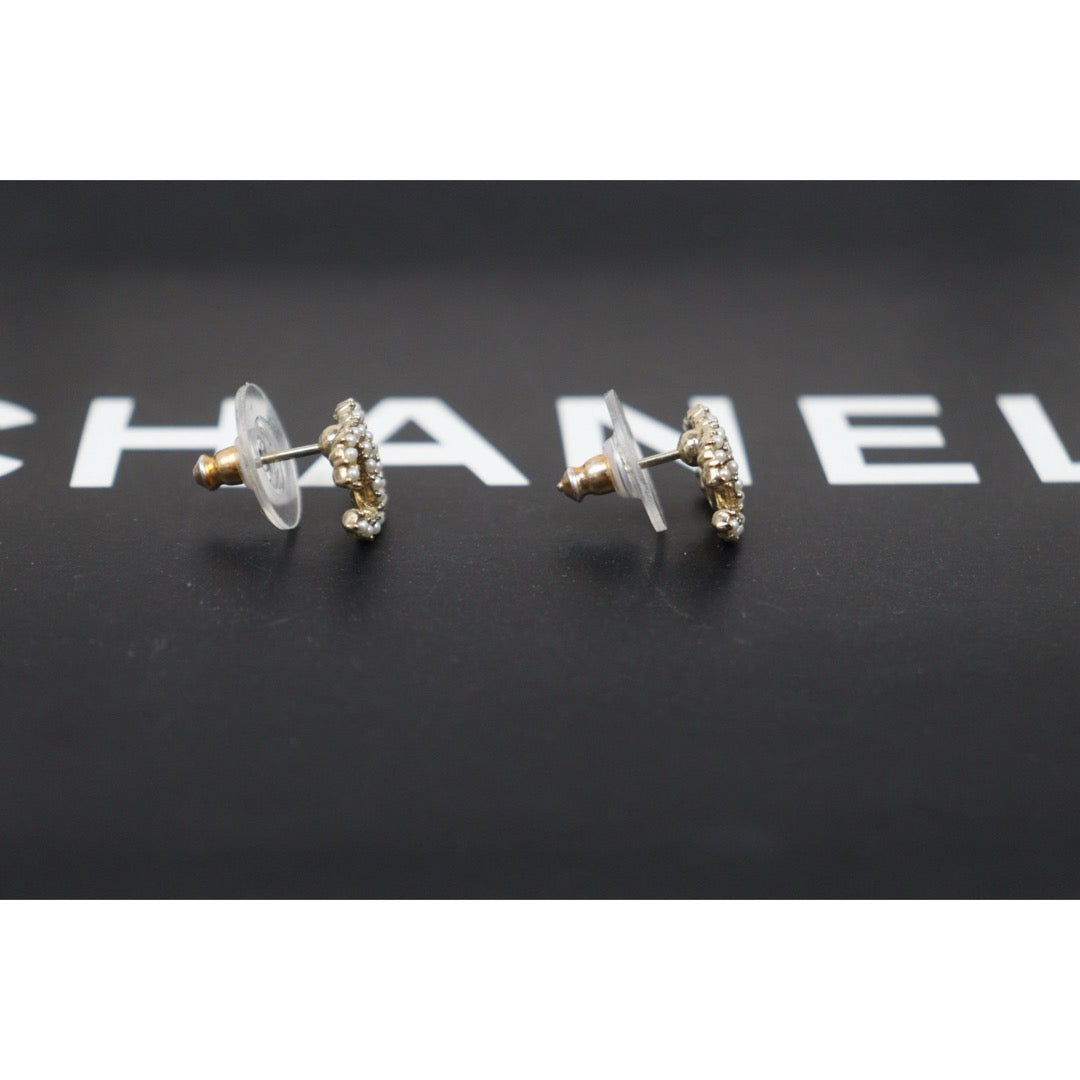 Very Good ( Rank A) ｜ CHANEL C20K Coco Mark  Pearl Golden  Earrings Made In 2020Year｜26020609