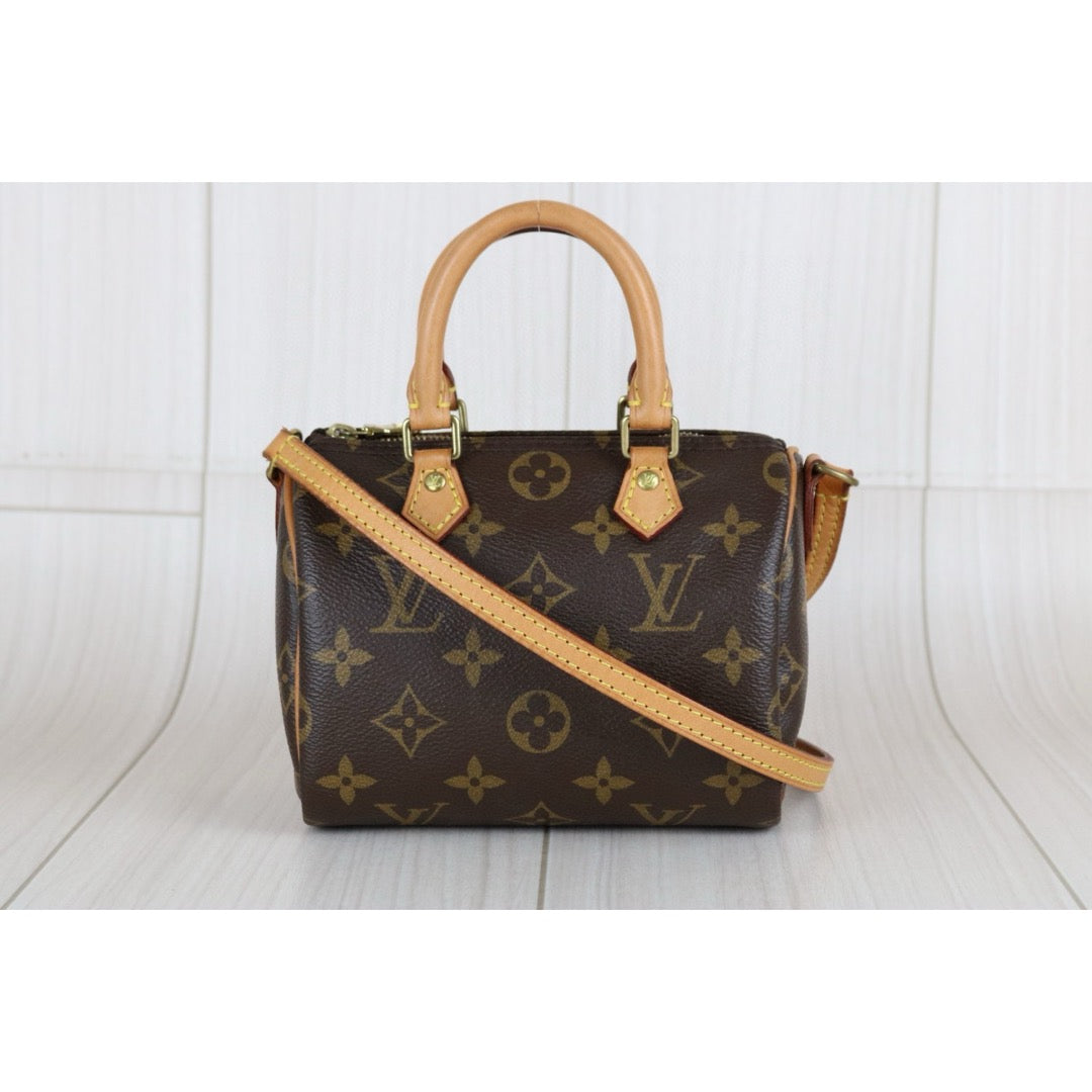 Good ( Rank AB)｜LV Monogram Nano Speedy  Shoulder Bag｜S24112605