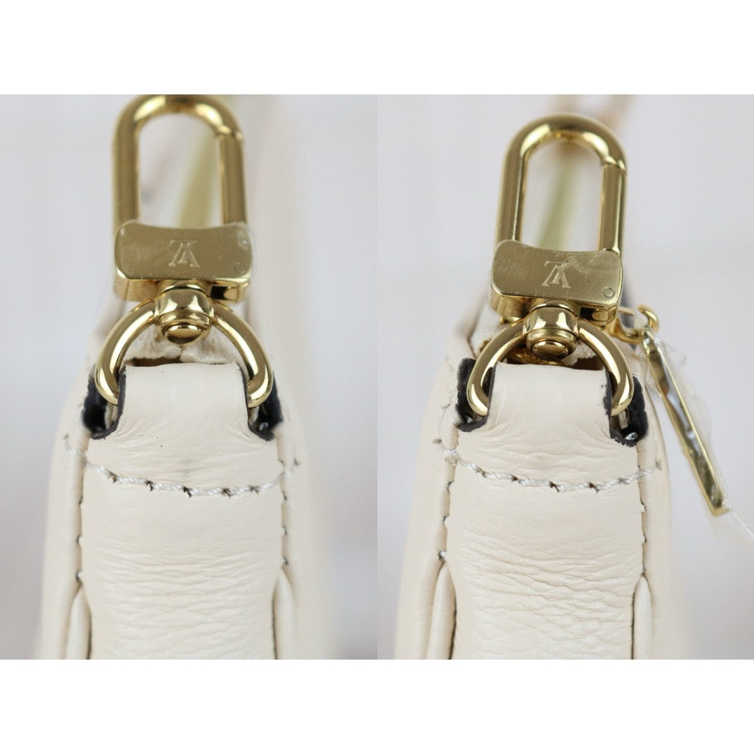 Excellent（Rank SA）｜ LV Monogram Multiti Pochette Accessoire Empreinte Leather Gream IC Chips Model ｜J25042402