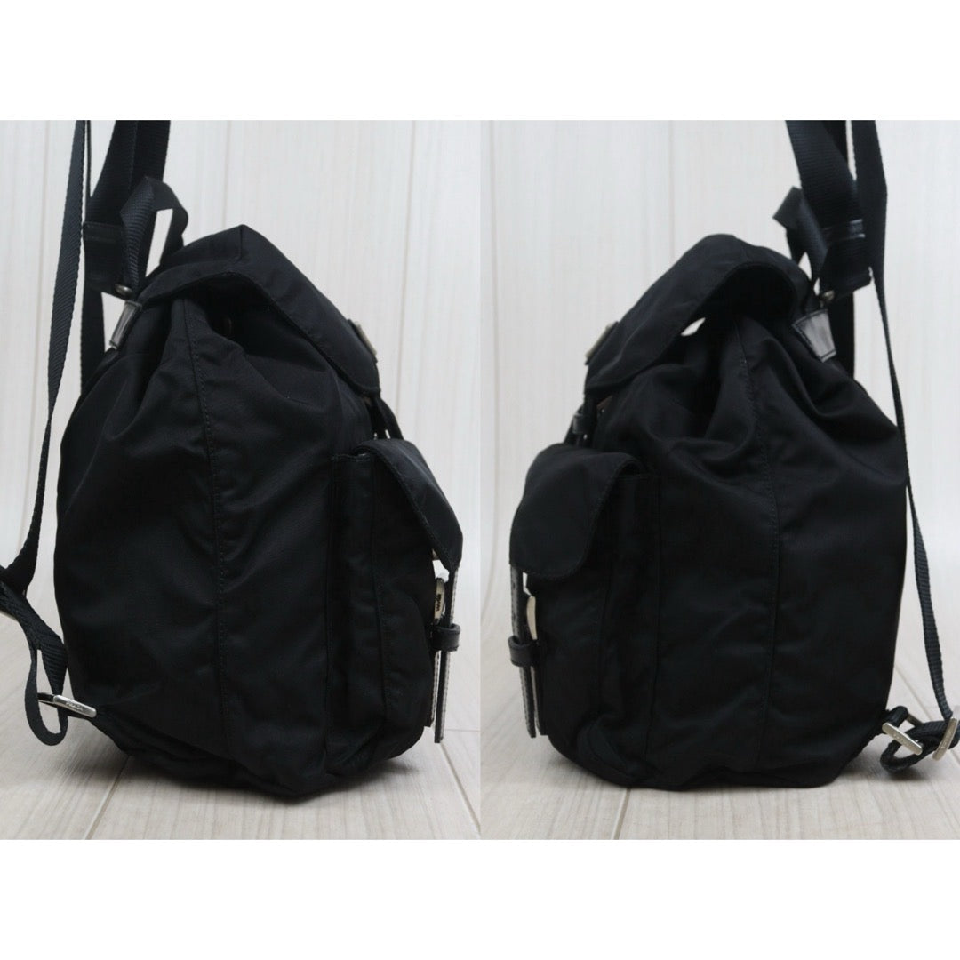 Include Entrupy Certificate of Authenticity｜Good ( Rank AB) ｜Prada  Nylon Black Backpack Small｜26071504