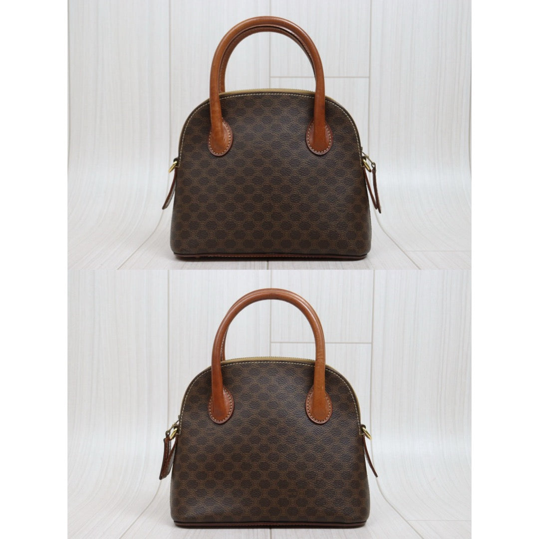 Include Entrupy Certificate of Authenticity｜Good ( Rank AB)｜ CELINE Macadam Bowling Bag Handbag With Shoulder Strap ｜26031905