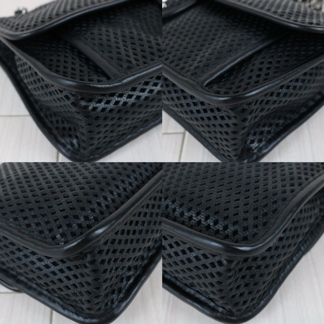 Include Entrupy Certificate of Authenticity｜Very Good ( Rank A)｜ CHANEL Caviar Skin Calf Leather Single Flap Perforated Shoulder Bag  Limited Edition Made in 2012-2013Year｜S26042510