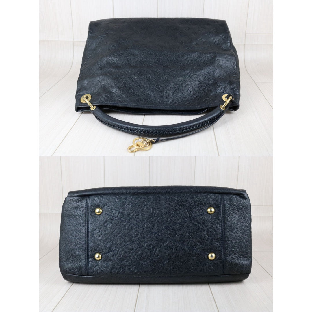 Include Entrupy Certificate of Authenticity｜Good ( Rank AB)｜Louis Vuitton Monogram Empreinte Artsy MM ShoulderBag Black｜S26051104