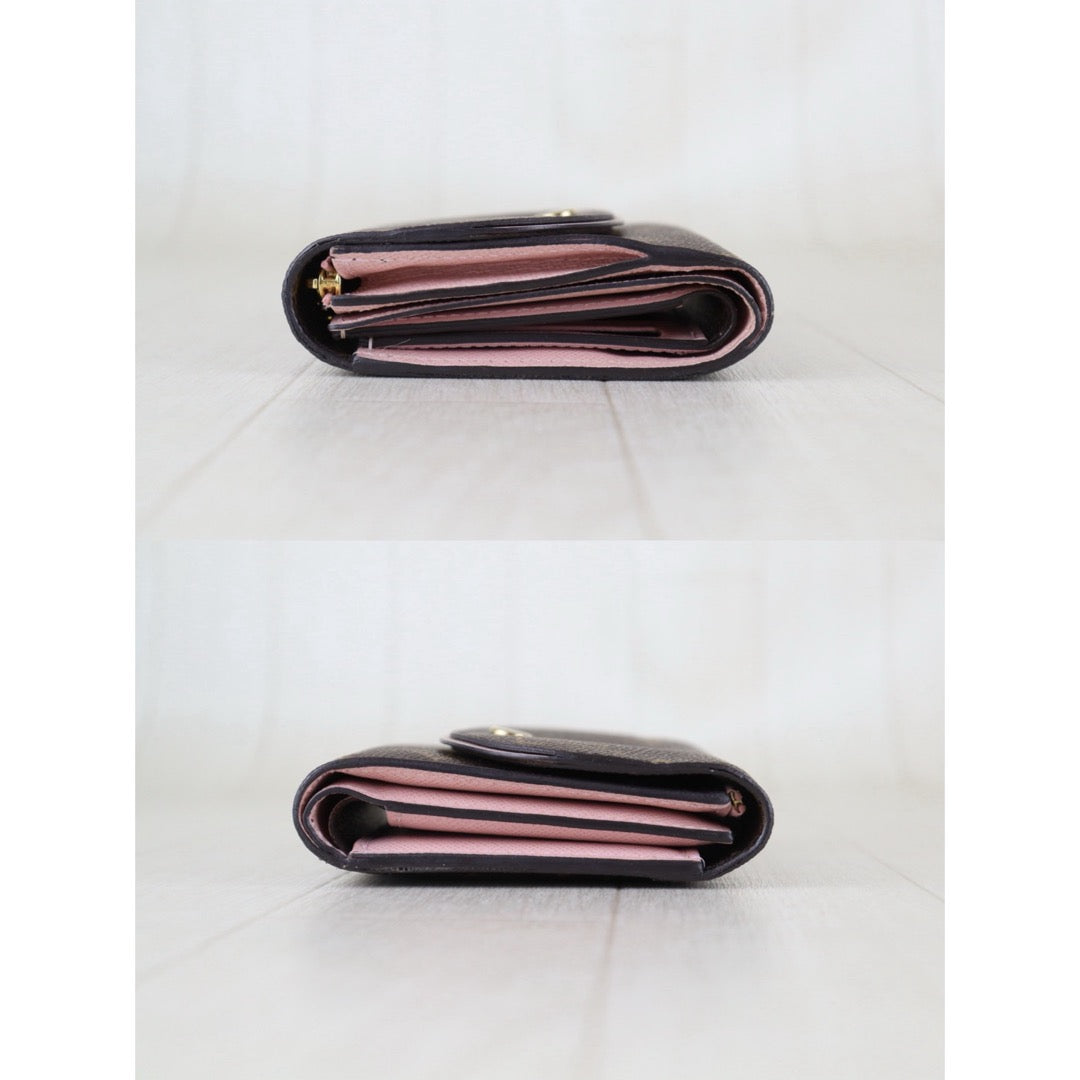 Include Entrupy Certificate of Authenticity｜Good ( Rank AB)｜ Louis Vuitton Monogram Ariane Wallet Rose Ballerine｜S26090409