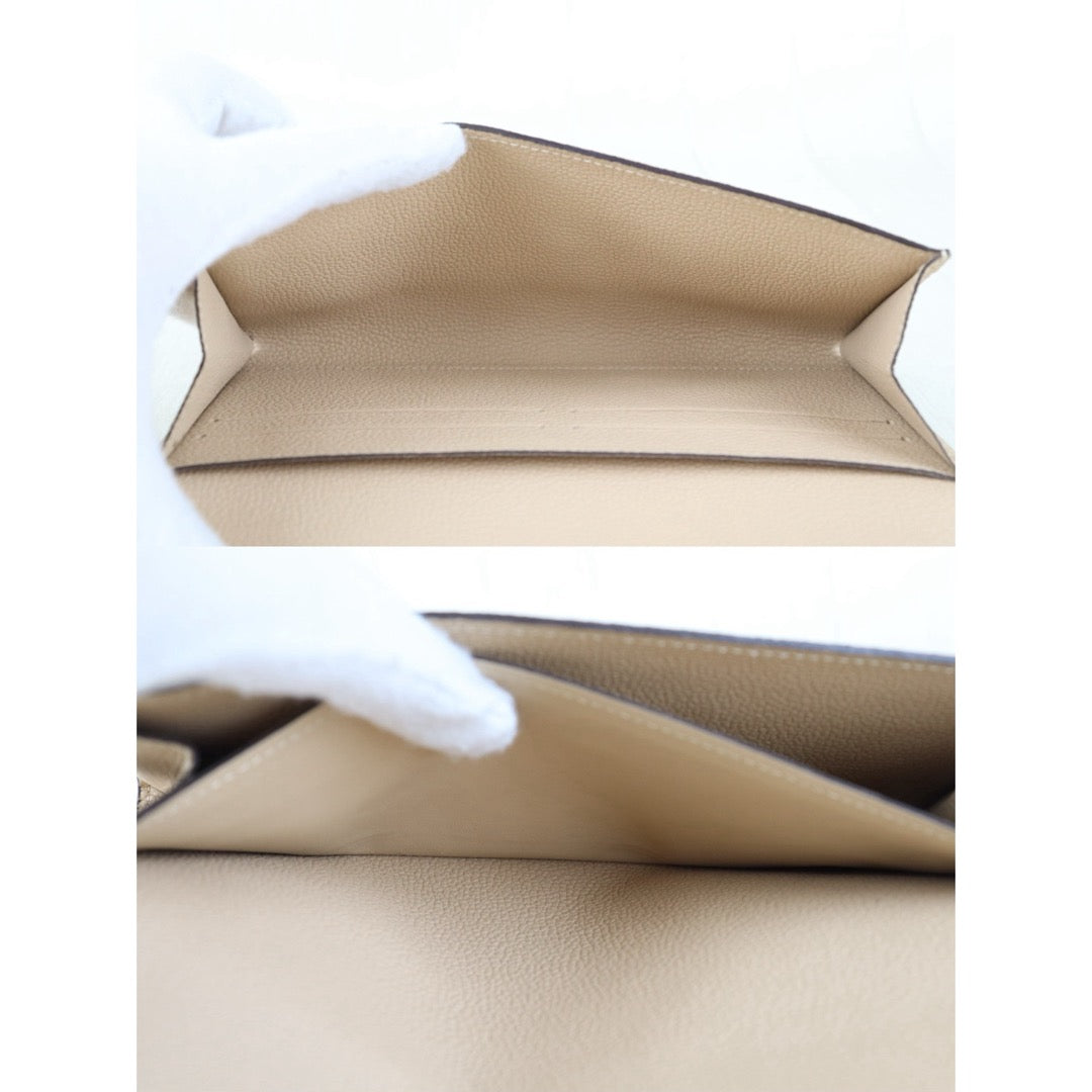 Include Entrupy Certificate of Authenticity｜Very Good ( Rank A)｜ Louis Vuitton Monogram Empreinte Long Wallet Turtledove｜Z26092101