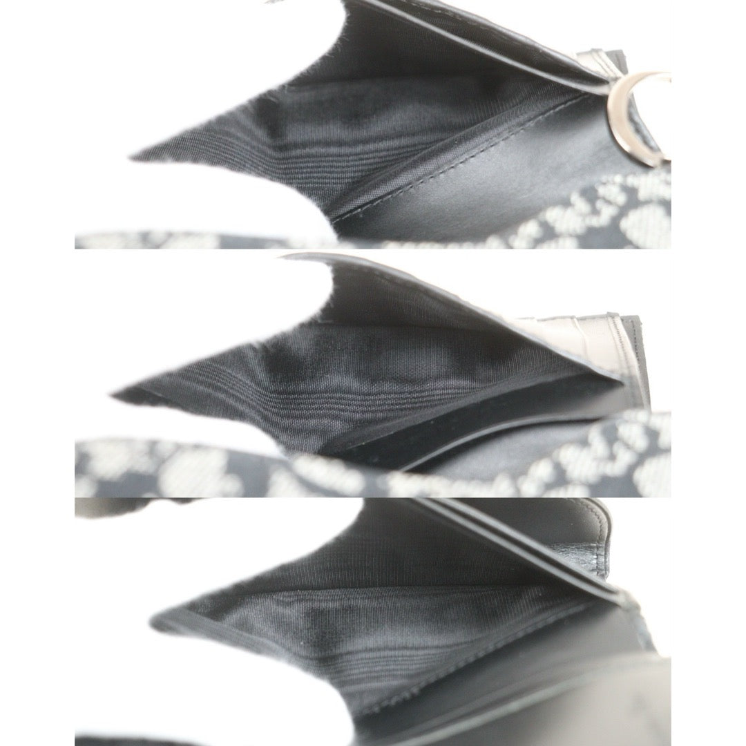 Include Entrupy Certificate of Authenticity｜Very Good ( Rank A)｜Dior Trotter Montaige  Oblique Saddle Lotus Wallet Black｜26101901