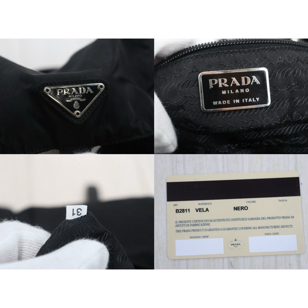 Include Entrupy Certificate of Authenticity｜Good ( Rank AB) ｜Prada  Nylon Black Backpack Medium｜26062601