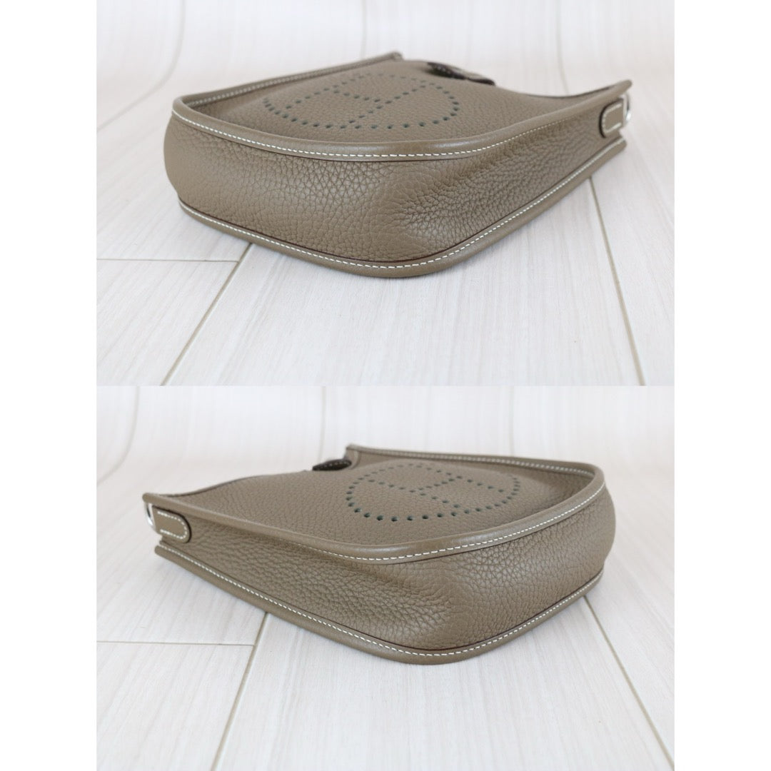 Very Good ( Rank A)｜ HERMES Mini Evelyn 16 Shoulder Bag  Etoupe Gray D Stamp Made In 2019 Year｜W25092604
