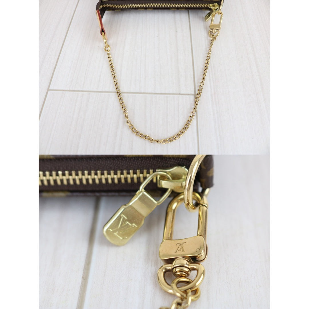 Include Entrupy Certificate of Authenticity｜Very Good ( Rank A) ｜ Louis Vuitton Monogram Mini Pochette Accessoire｜X26081808