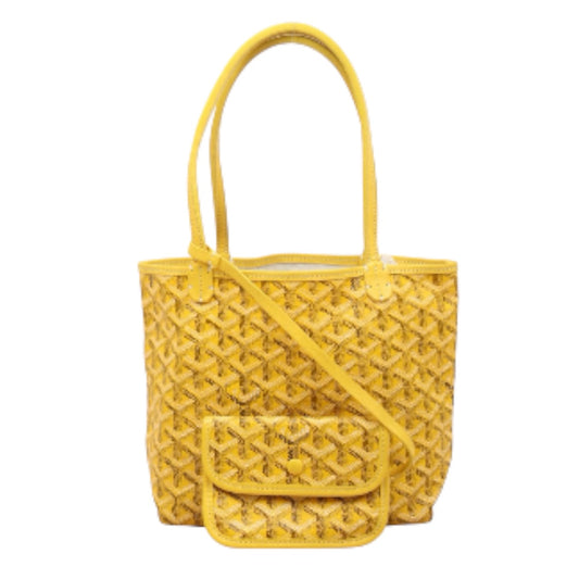 Good ( Rank AB) ｜ Goyard Anjou Vintage Mini Tote Bag Yellow Made In 2005Year｜Y25110423