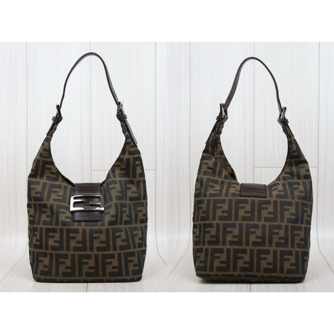 Good ( Rank AB)｜ FENDI Zucca Potato Case Shoulder Bag ｜25062621