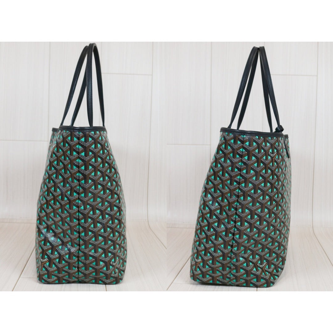 Rank A ｜ Goyard Saint-Louis PM Tote Bag Green｜S24071603