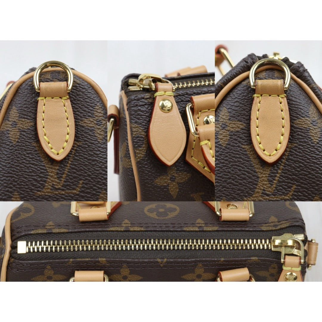 Very Good ( Rank A)｜LV Monogram Nano Speedy Handbag Shoulder Bag Current Model｜W25122604
