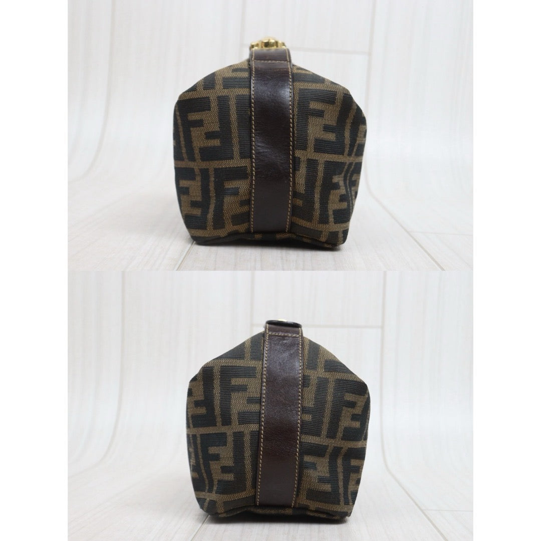 Include Entrupy Certificate of Authenticity｜Good ( Rank AB)｜ FENDI PM Zucca Handbag ｜26082106