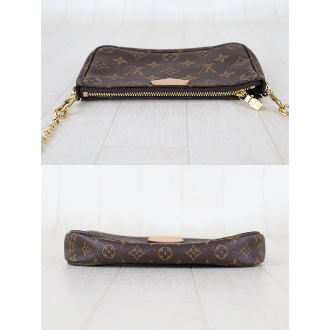 Include Entrupy Certificate of Authenticity｜Very Good ( Rank A)｜ Louis Vuitton Monogram Multi Pochette Accessoire Khaki｜Z26092911