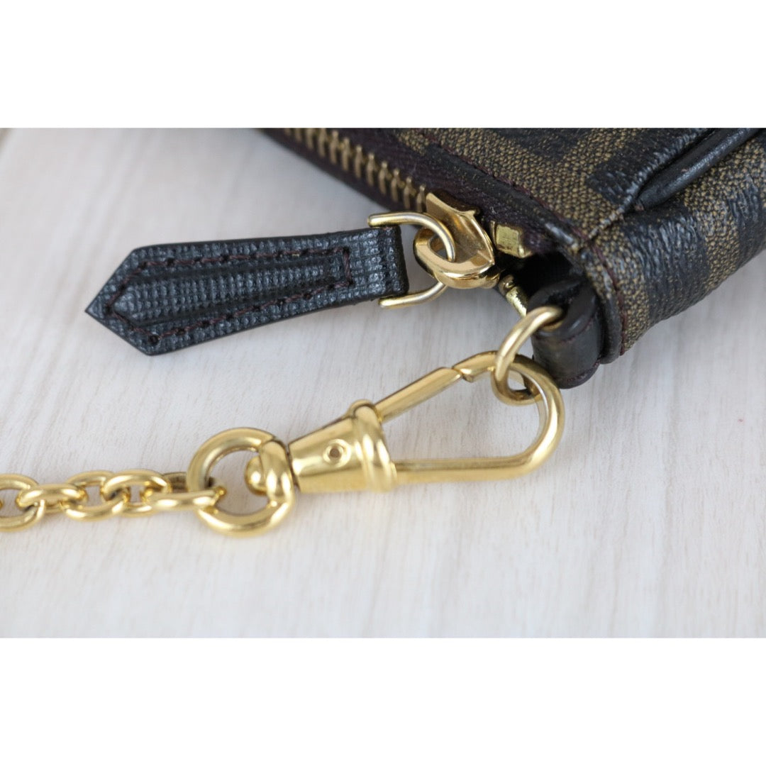 Good ( Rank AB)｜ FENDI Zucca Mamma PVC Baguette Pouch Shoulder Bag｜S25121104