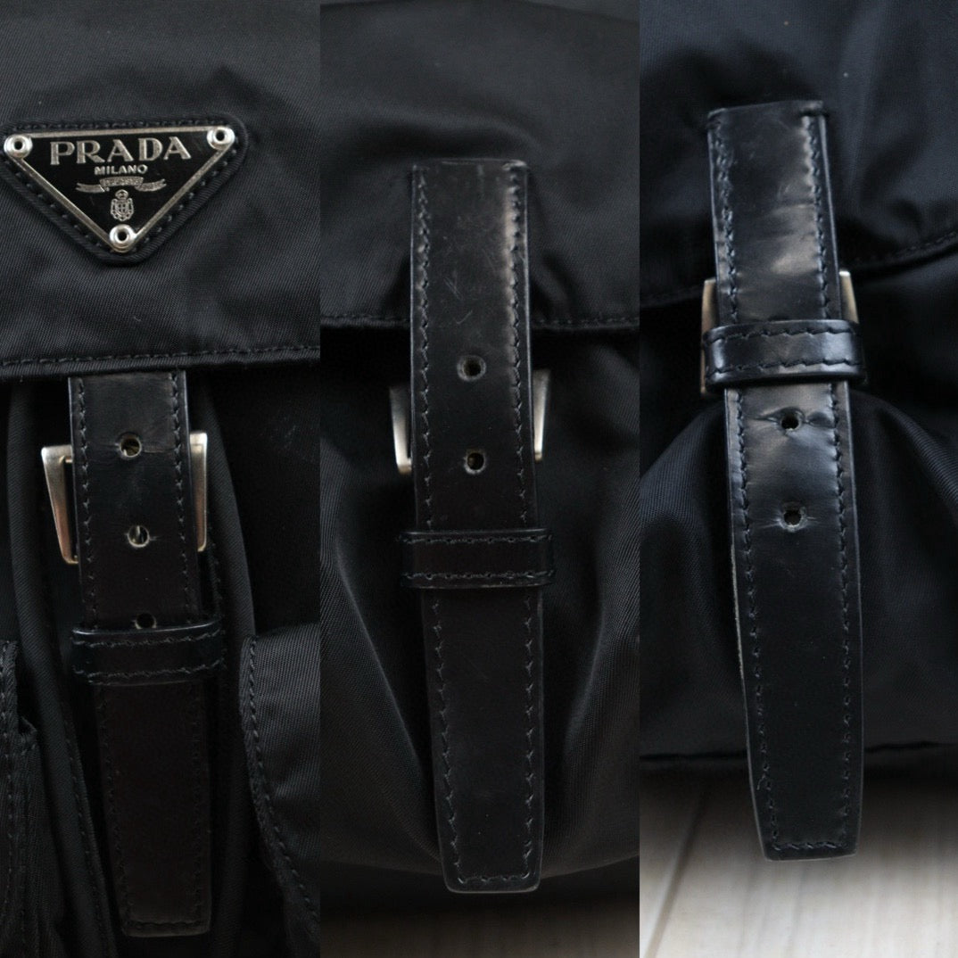 Rank AB｜Prada Nylon Backpack Medium Black｜V24071504