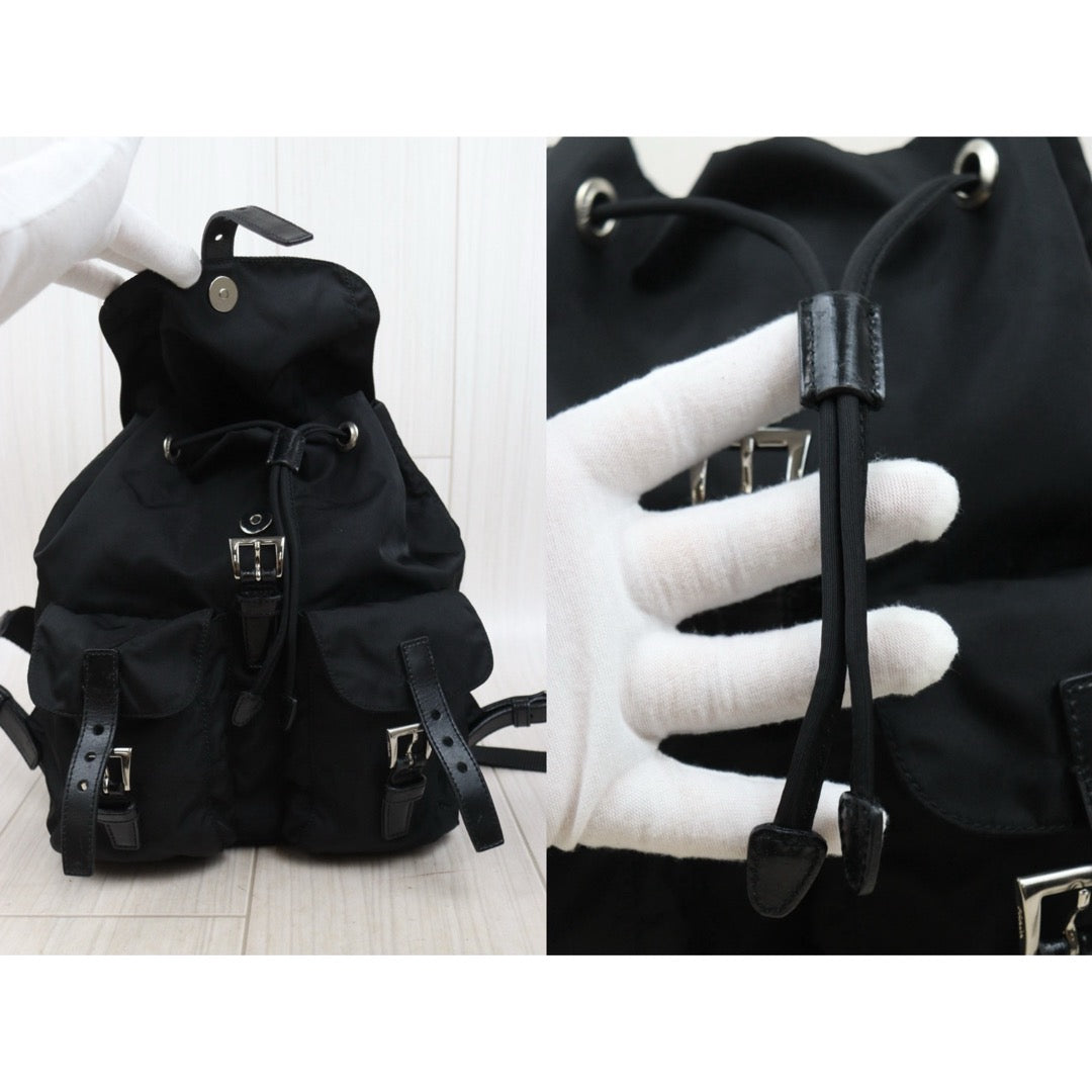 Good ( Rank AB)｜Prada Nylon Backpack Small  Black｜25072303