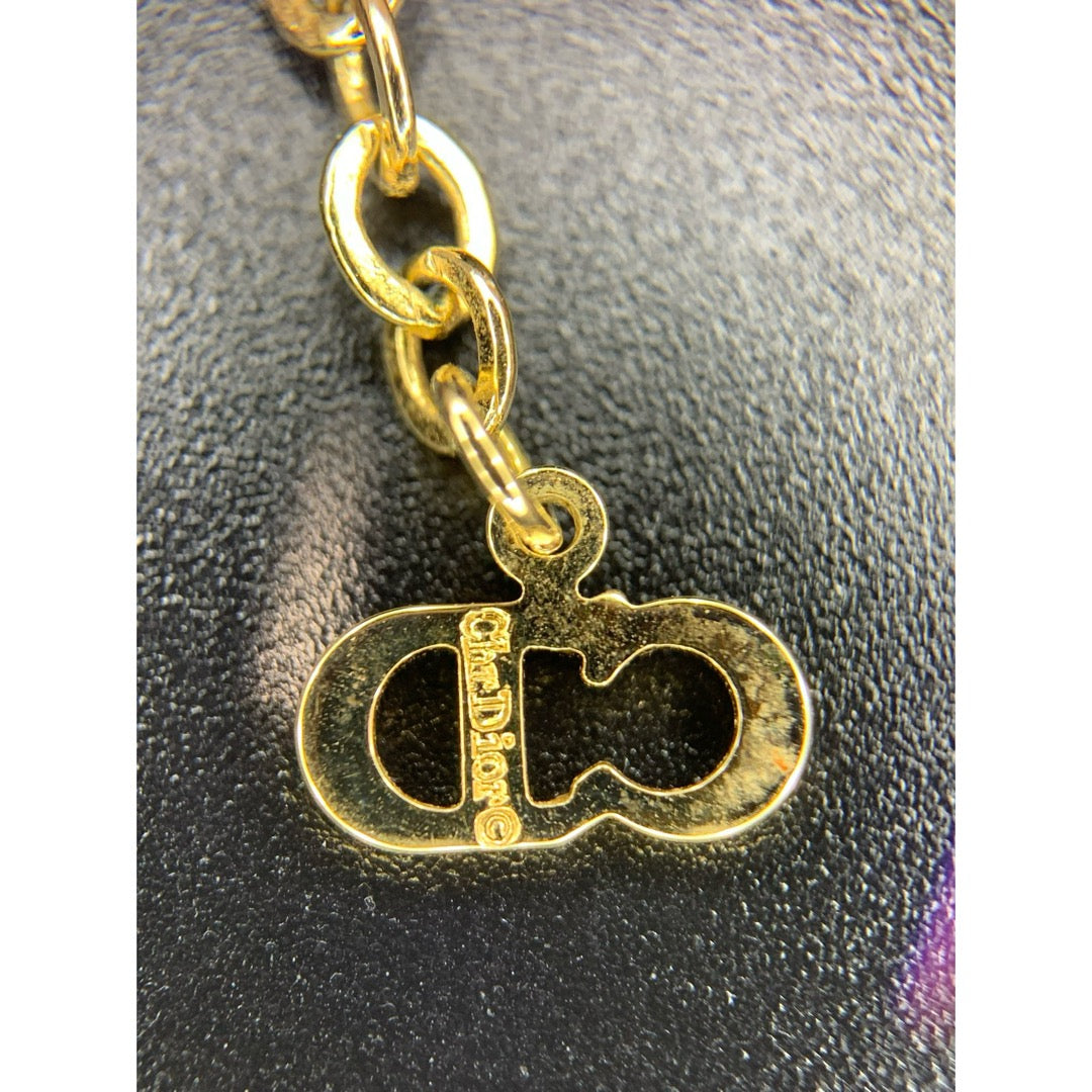 Very Good ( Rank A) ｜ Dior CD Rhinestone Necklace ｜V25110616