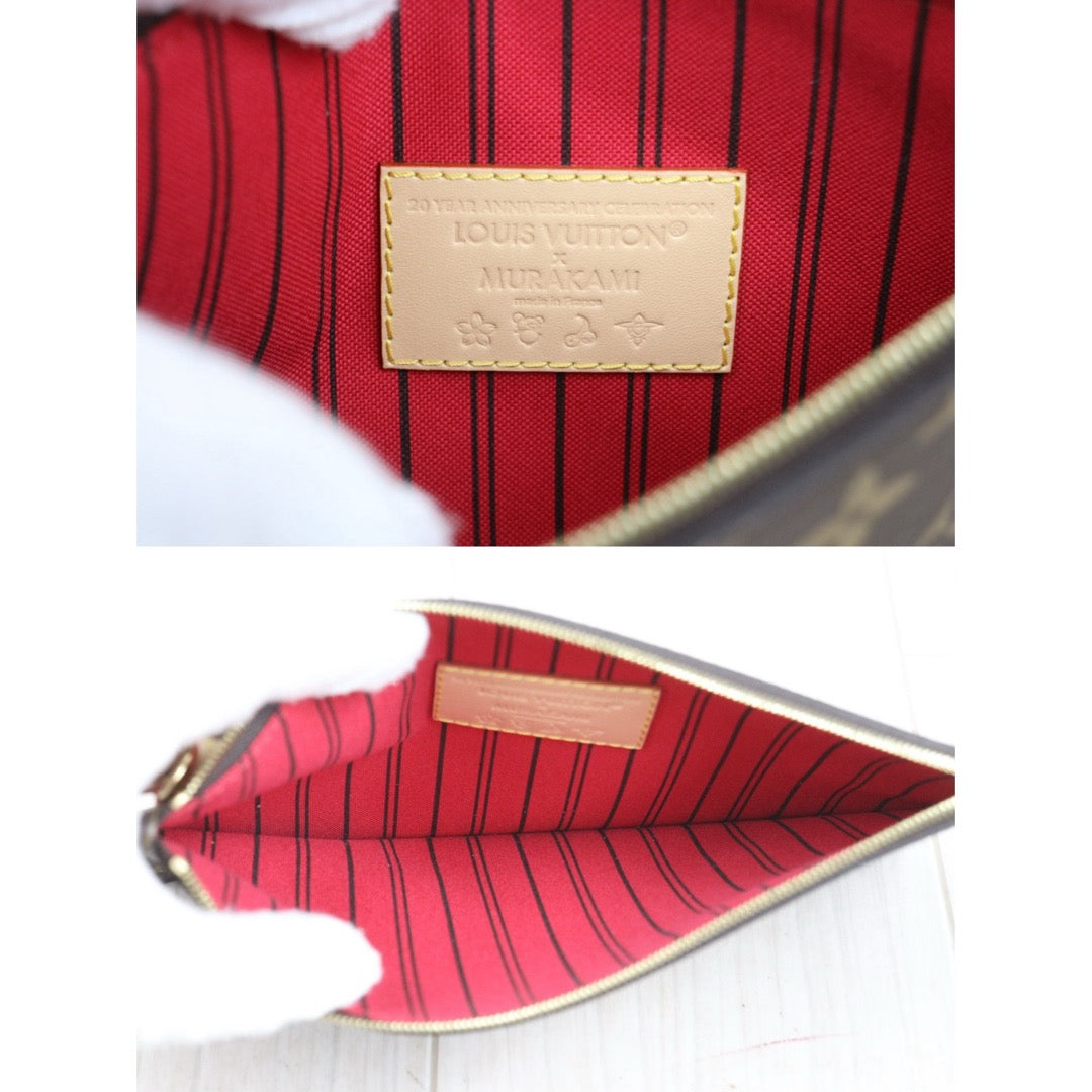 Brand New ( Rank N)｜Full Set LV Takashi Murakam Cherry Monogram Neverfull MM Shoulder Bag Limited Edition IC Chips Model ｜S25080601