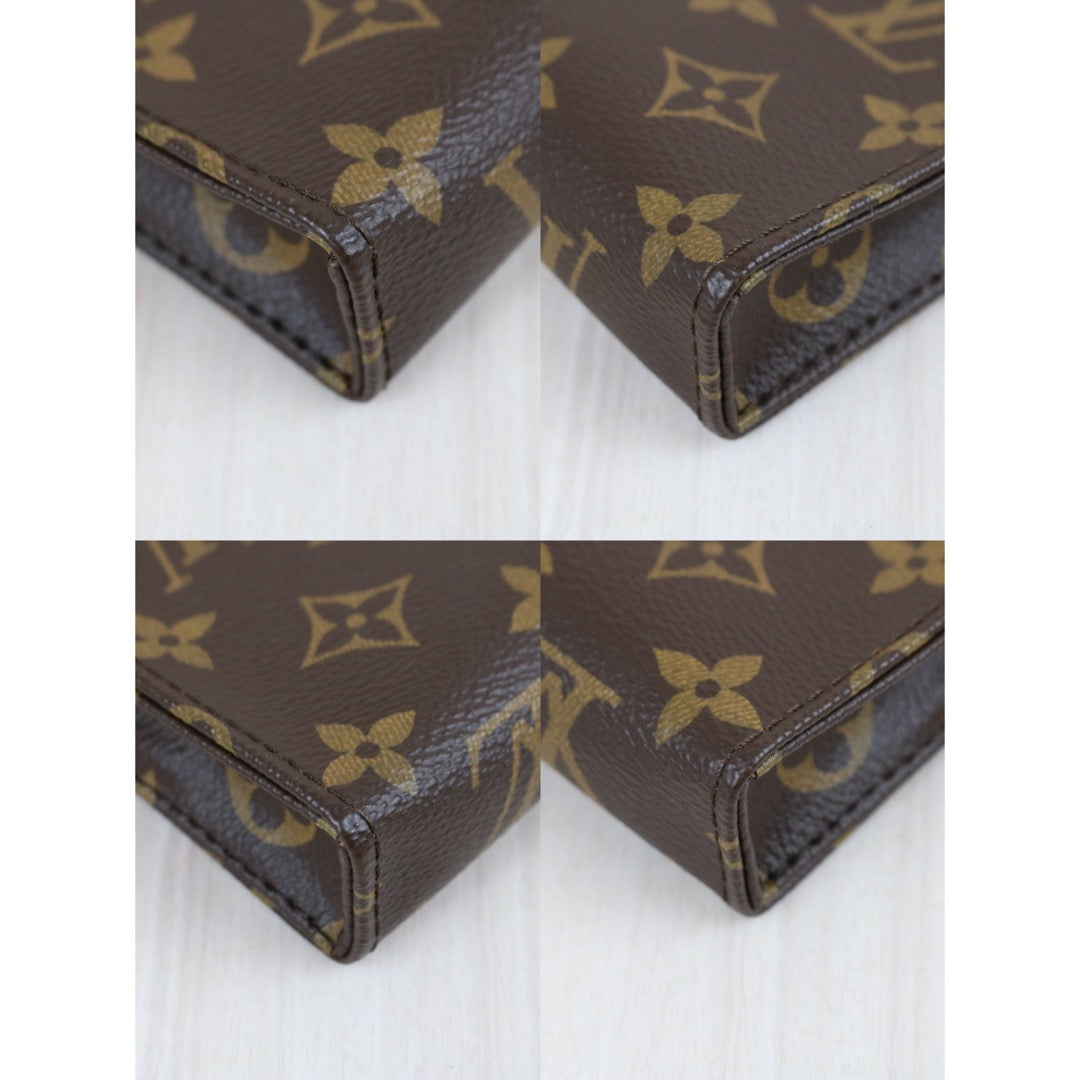 Include Entrupy Certificate of Authenticity｜Very Good ( Rank A) ｜Louis Vuitton Monogram Toiletry Pouch On Chain Bag IC Chips Model｜Z26102102
