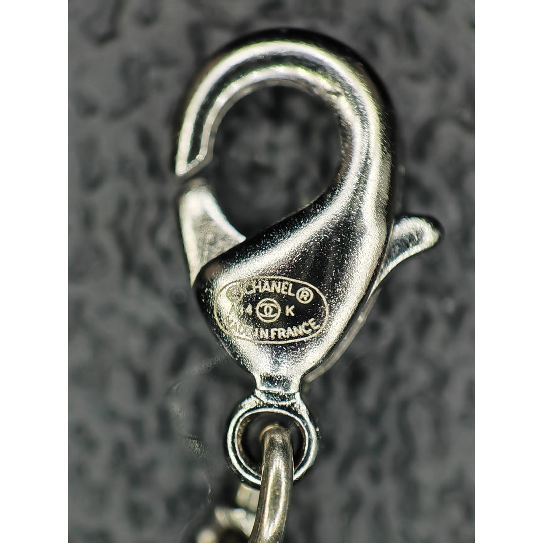 Include Authentic Detective Certificate of Authenticity｜Very Good ( Rank A) ｜ CHANEL A14K  Coco Mark  Rhinestone  Necklace｜S26062102