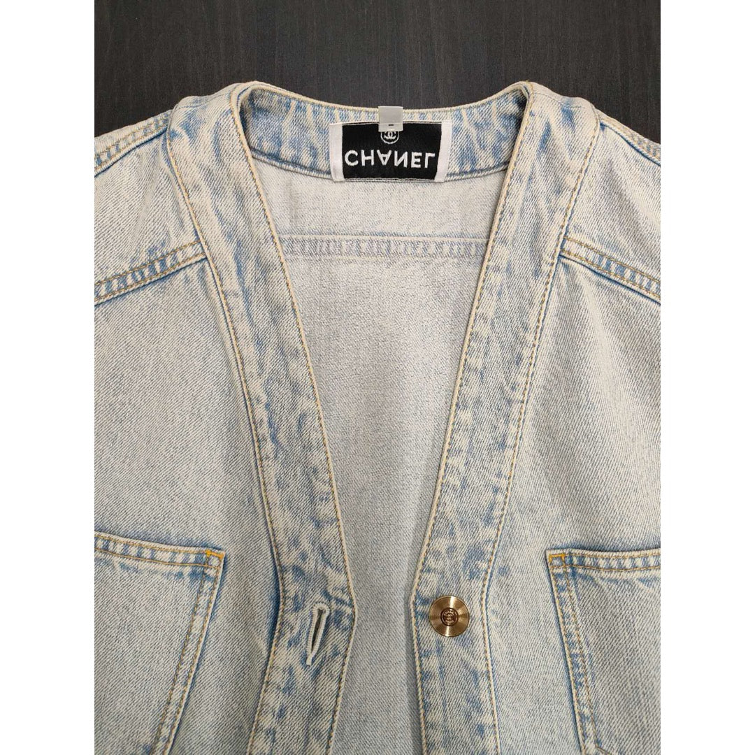Very Good ( Rank A) ｜ CHANEL 21 Cruise New Denim Jacket 36 size  ｜W25102105