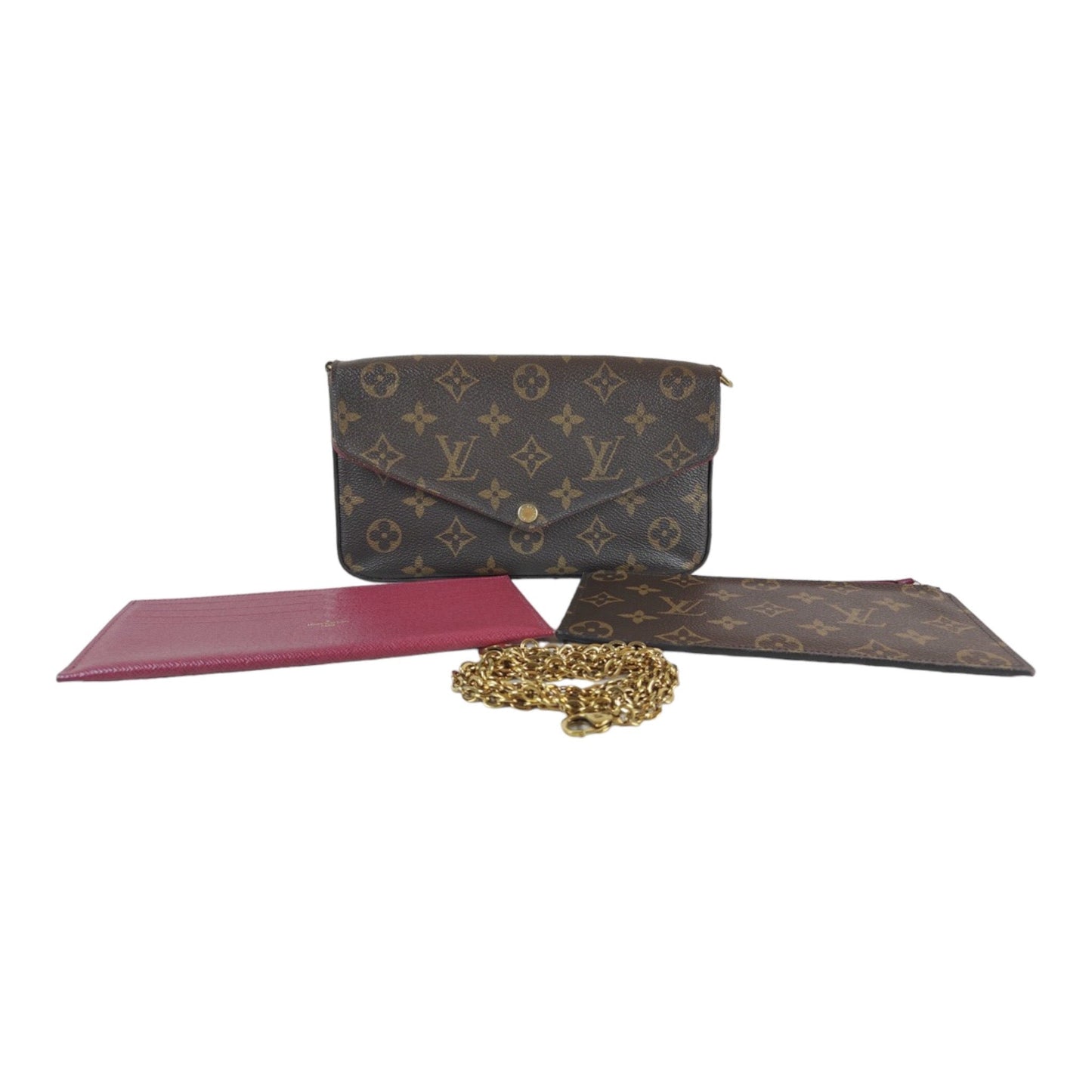 Rank AB ｜LV Monogram Pochette Felicie Shoulder Bag｜S23120401