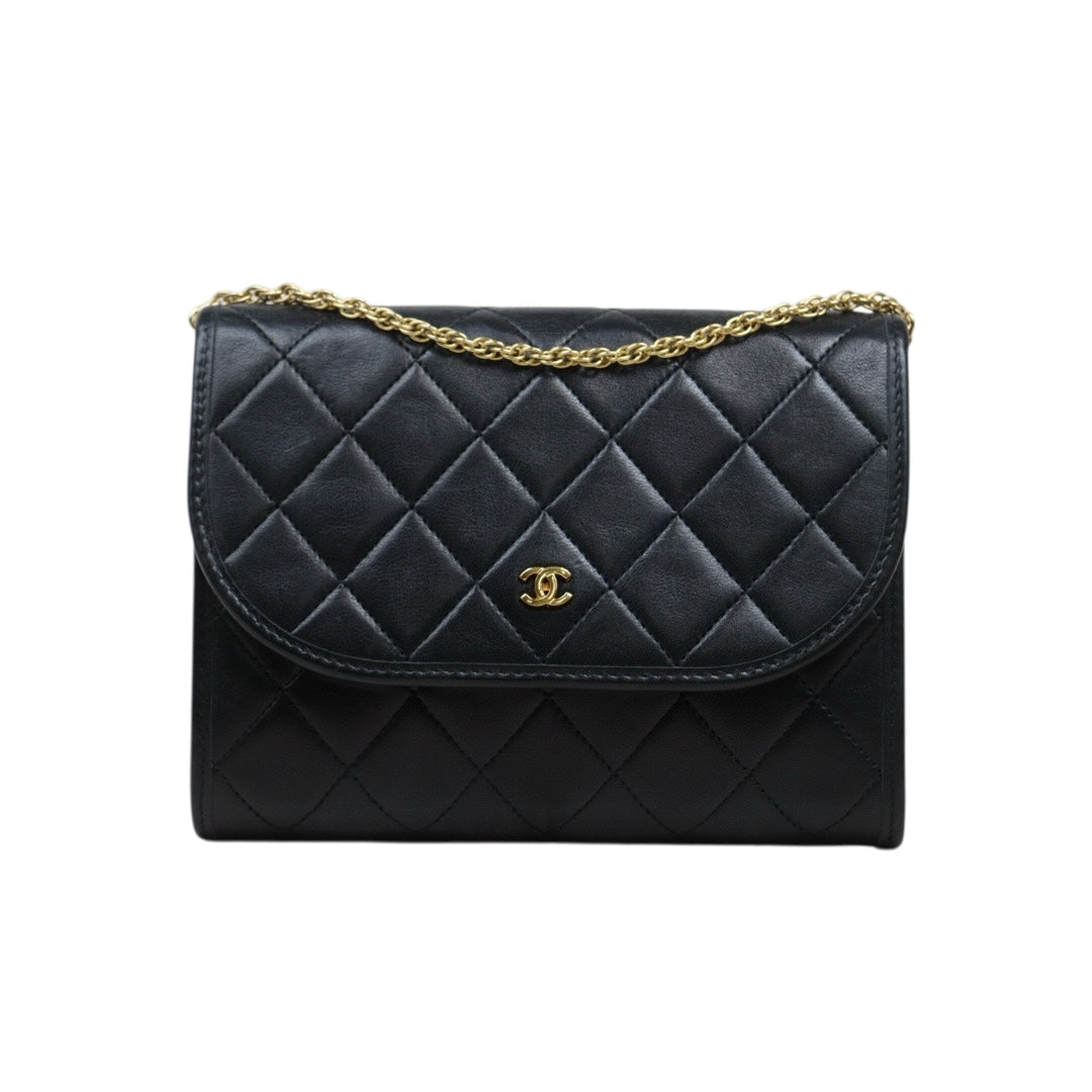 Very Good ( Rank A) ｜ CHANEL Mini Coco Mark Matrasse Lambskin Chain Shoulder Bag ｜25051320