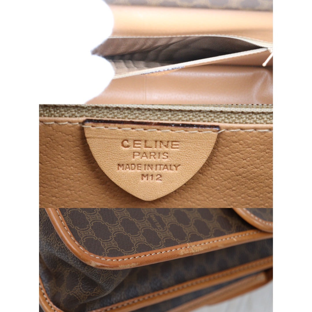 Rank AB ｜ CELINE Macadam Saumur Bag Handbag With Shoulder Strap ｜24061316