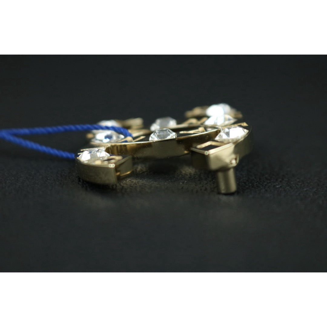 Include Authentic Detective Certificate of Authenticity｜Very Good ( Rank A)｜ CHANEL A21P Coco Mark  Rhinestone Brooch ｜S26051101