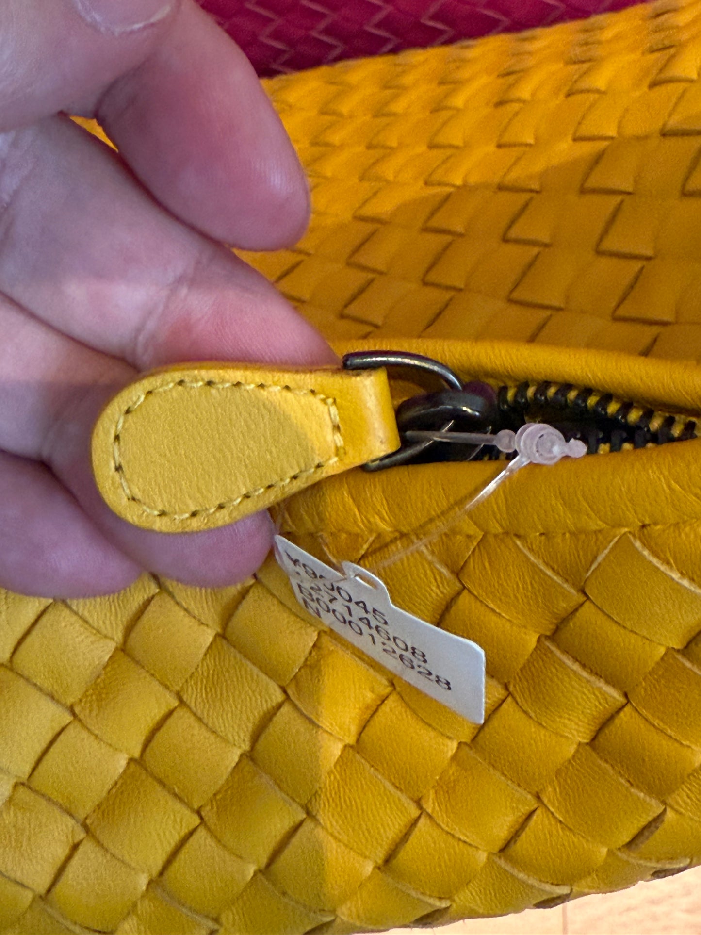 Bottega Veneta Lamb Skin Braid Shoulder Bag