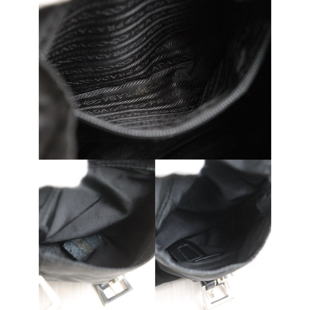 Include Entrupy Certificate of Authenticity｜Good ( Rank AB)｜Prada  Nylon Black Backpack Medium｜26101601