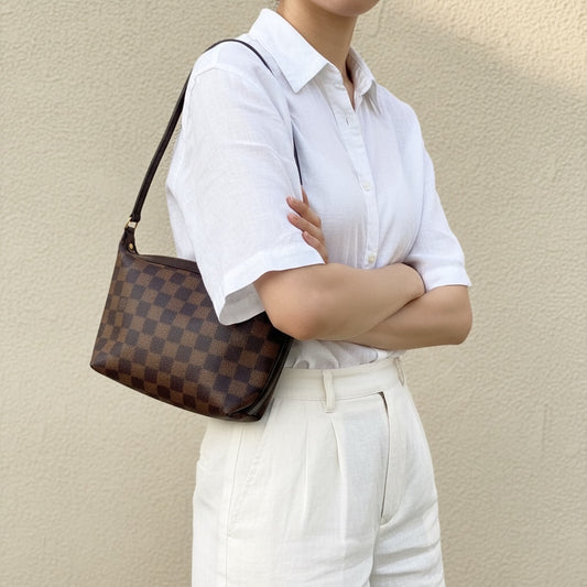 Include Entrupy Certificate of Authenticity｜Good ( Rank AB)｜ Louis Vuitton Damier Walking Shoulder Bag｜26061201