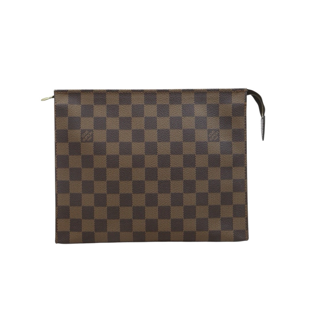 Include Entrupy Certificate of Authenticity｜Good ( Rank AB)｜ Louis Vuitton Truth Toilet 26 Damier Cosmetic Pouch Handbag｜26072401