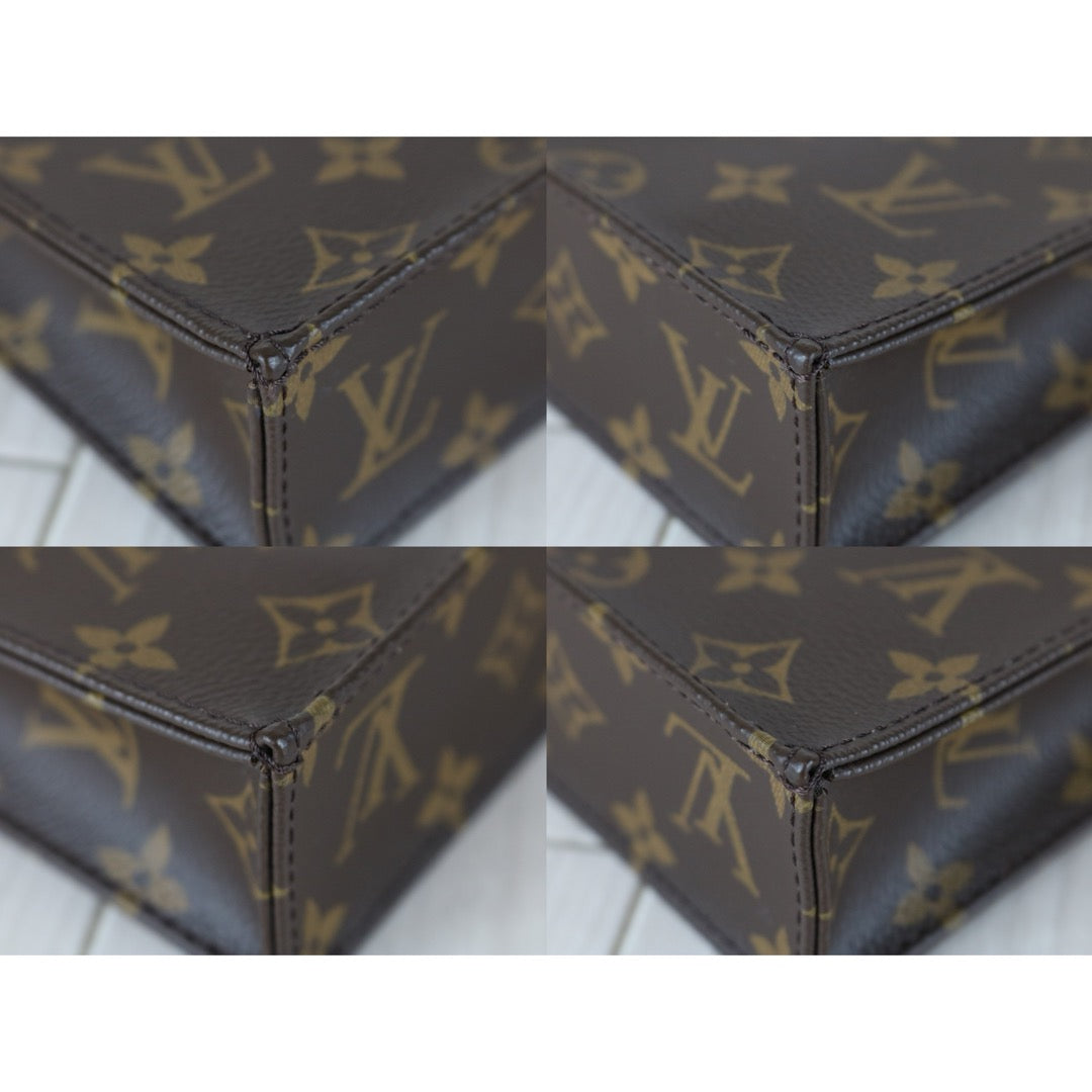 Very Good ( Rank A)｜ LV Monogram Petit Sac Plat MINI Tote Bag Shoulder Bag｜X25091401