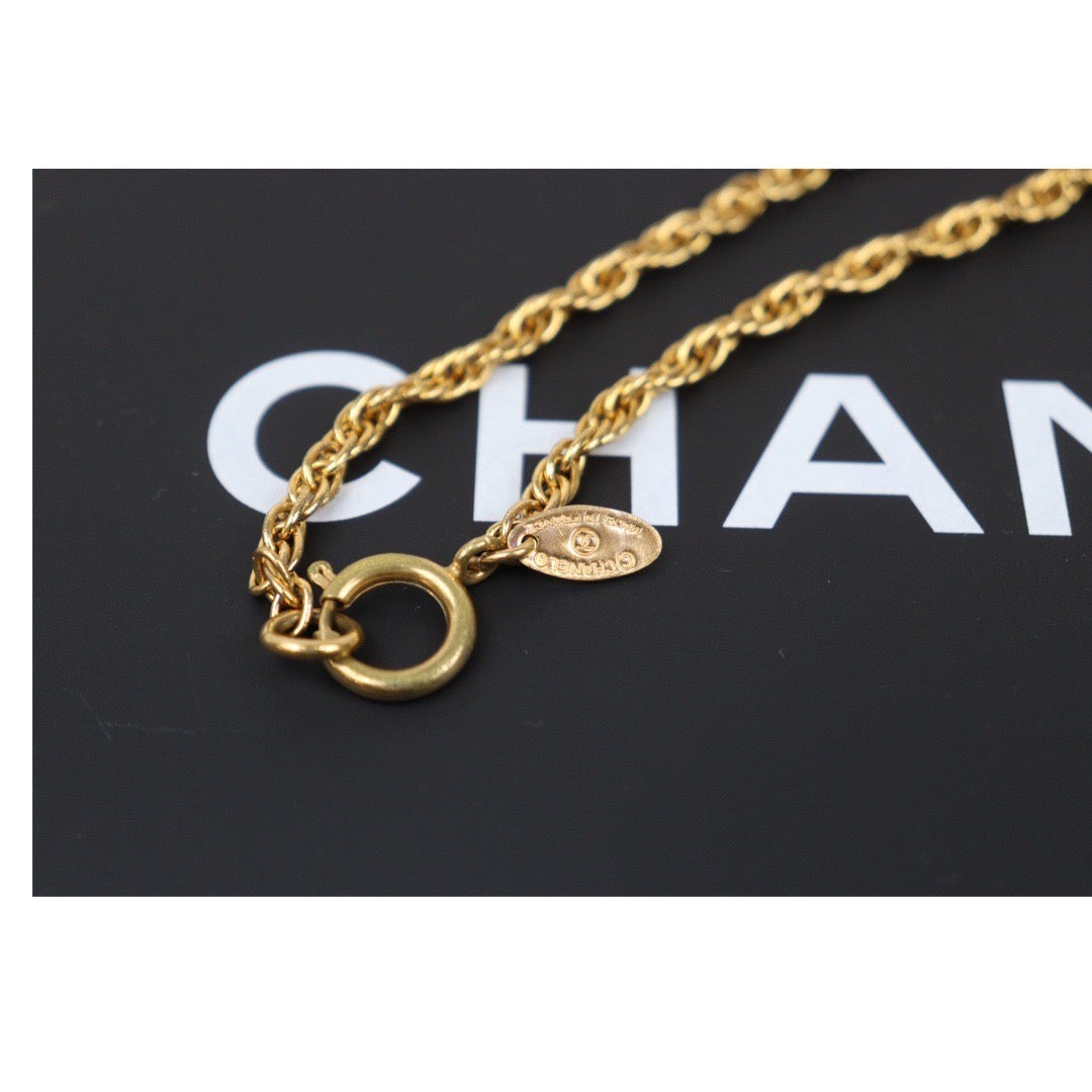 Rank AB ｜CHANEL COCO  18k Gold Plated Necklace  ｜24040418