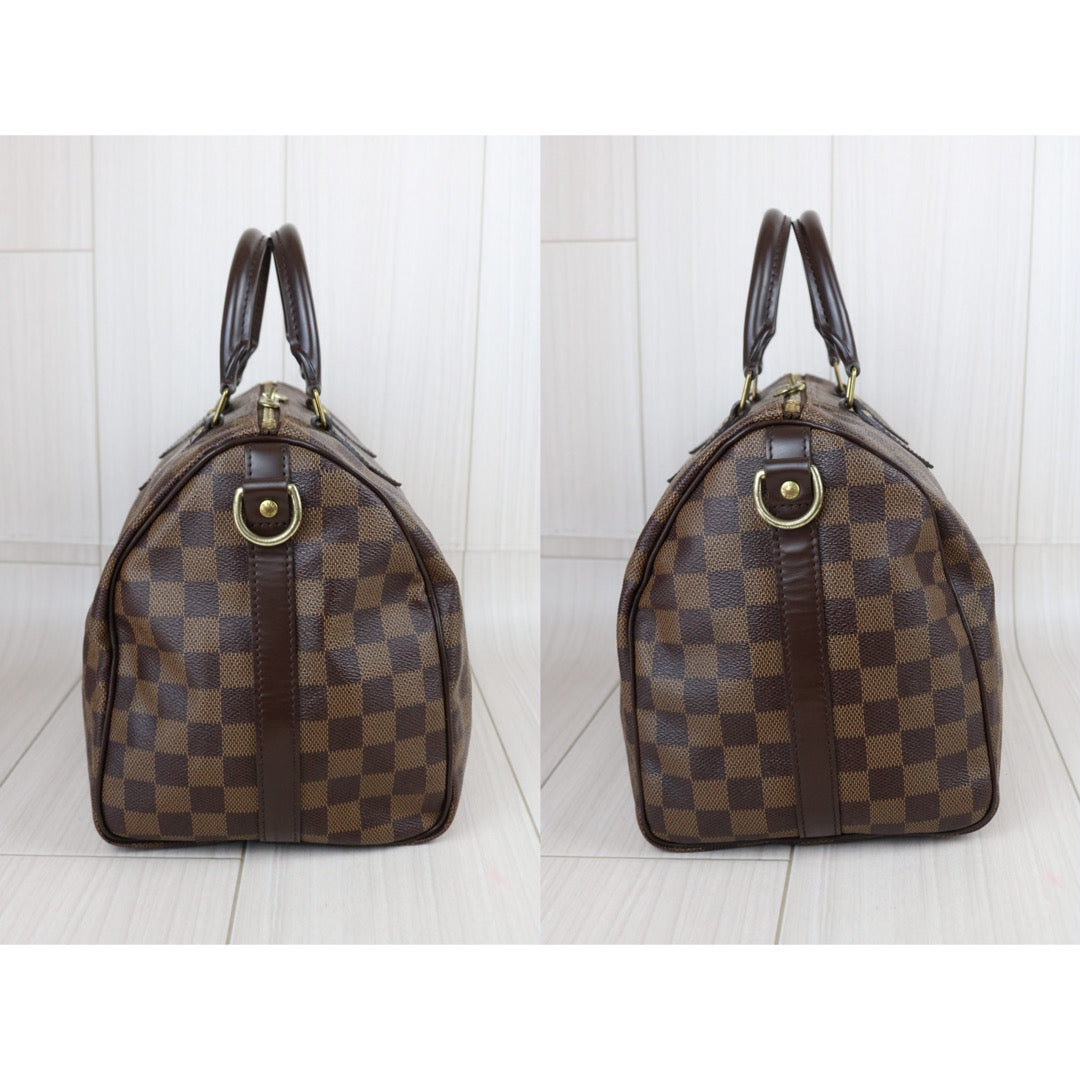Include Entrupy Certificate of Authenticity｜Good ( Rank AB)｜ Louis Vuitton Damier Speedy 30 Hand Bag With Shoulder Strap｜S26090408