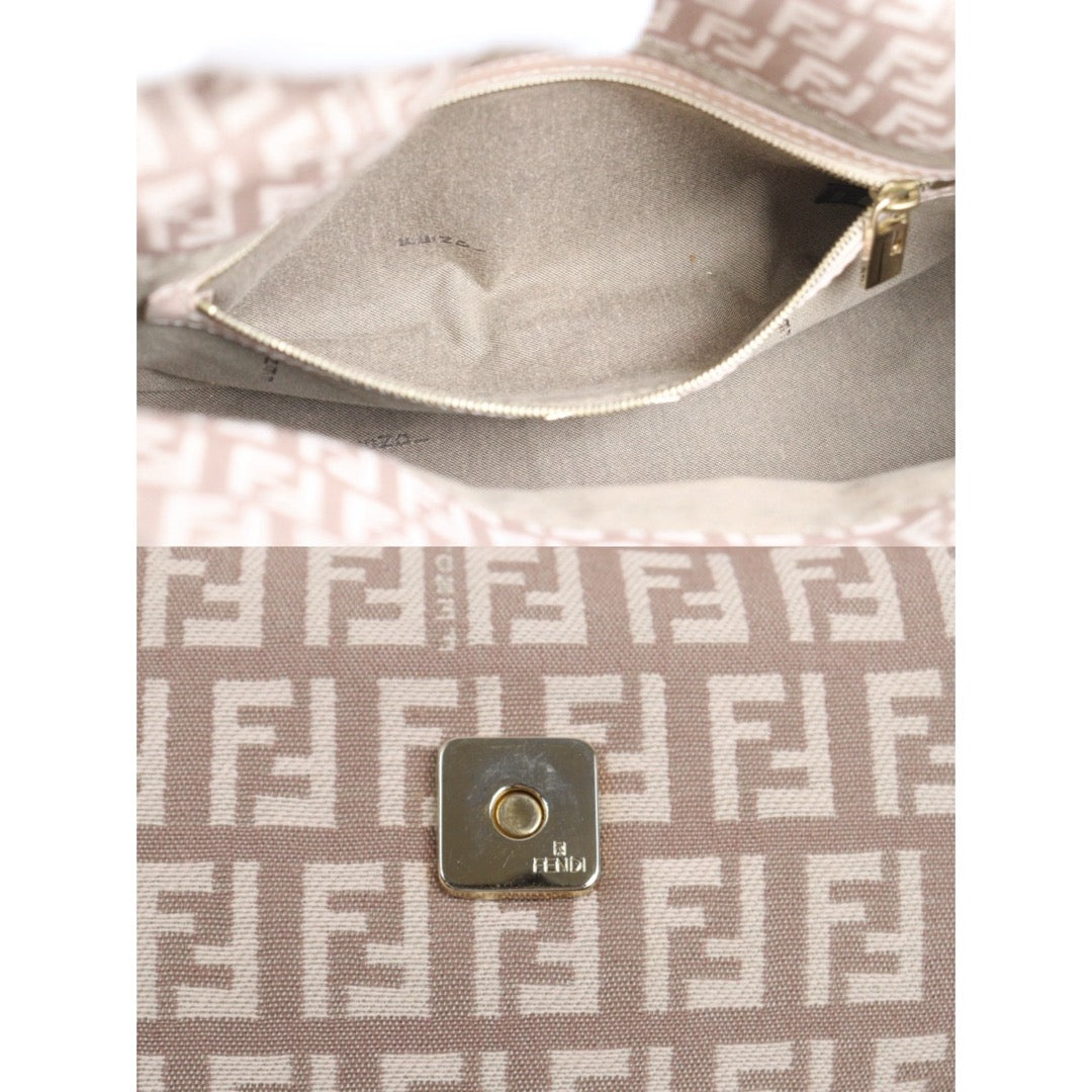 Very Good ( Rank A)｜ FENDI Zucca Mamma Baguette Shoulder Bag  Gold Hardware Pink｜25100714