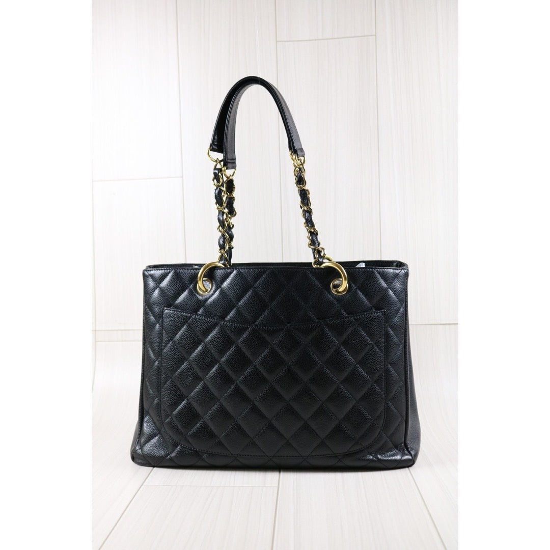 Rank A ｜ CHANEL Matrasse GST Chain Tote Bag Caviar Skin Black  Made In 2006-2008 Year｜S24031805