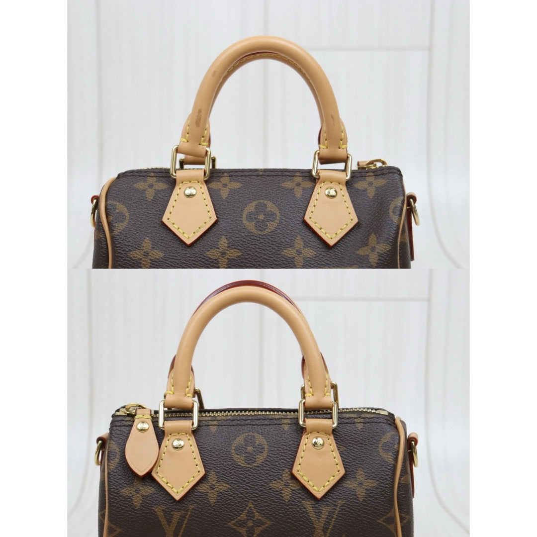 Very Good ( Rank A)｜LV Monogram Nano Speedy Handbag Shoulder Bag Current Model｜W25122604