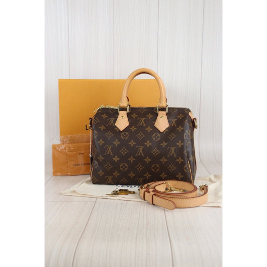 Rank A ｜ LV Monogram Speedy 25 With Shoulder Strap｜V23091513