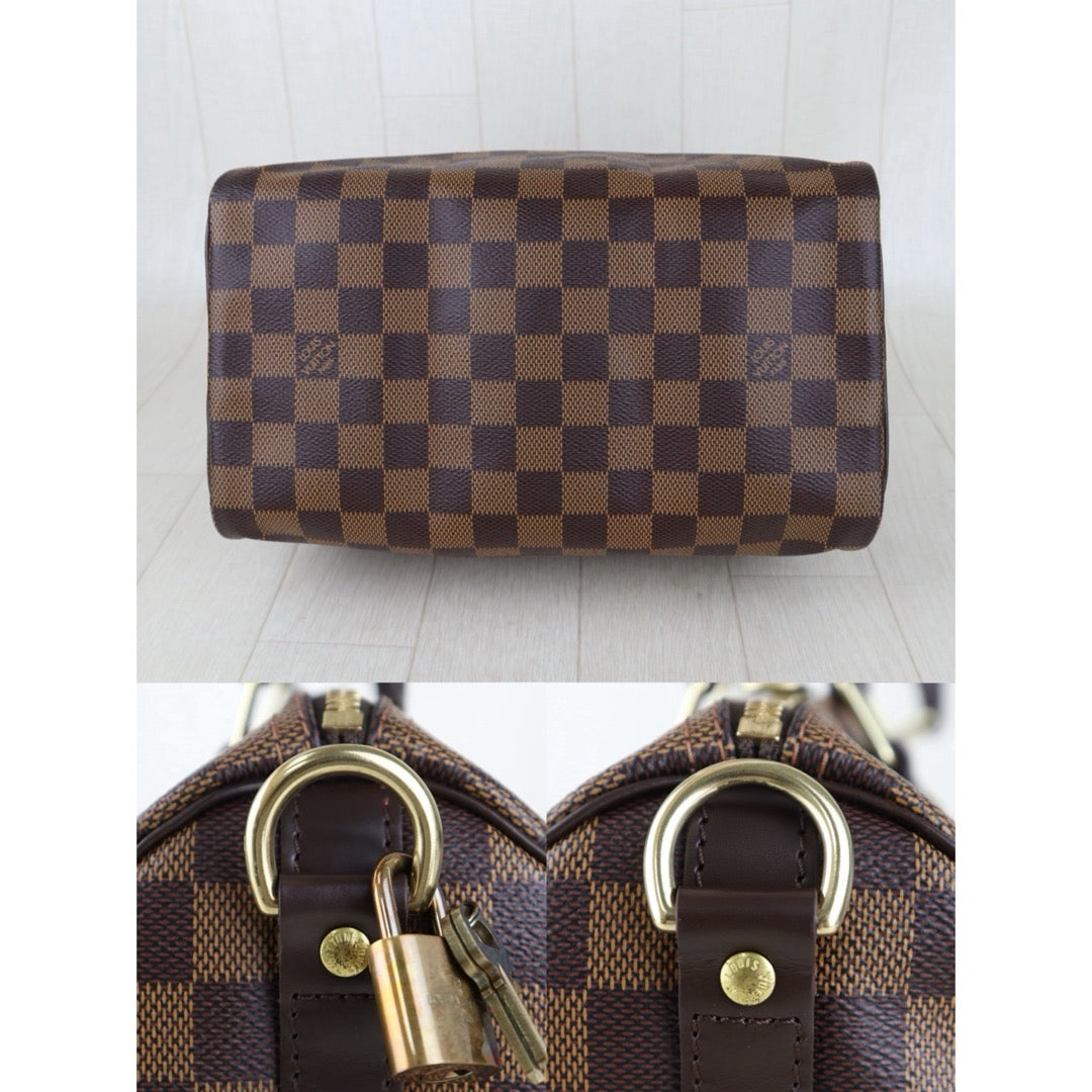 Include Entrupy Certificate of Authenticity｜Very Good ( Rank A) ｜ Louis Vuitton Damier Speedy 25 Hand Bag With Shoulder Strap｜S26072540